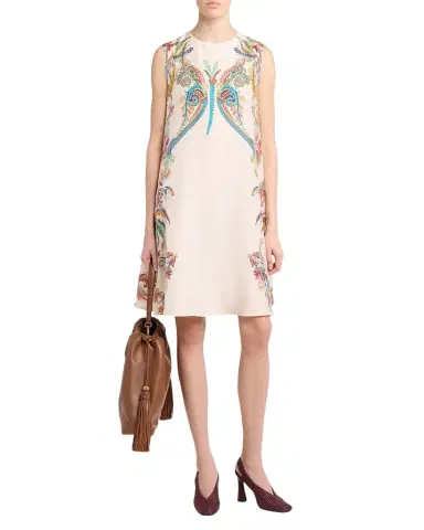 Etro Paisley-Print Silk Sleeveless Shift Dress | Thumbnail 1 Etro Paisley-Print Silk Sleeveless Shift Dress | Thumbnail 1
