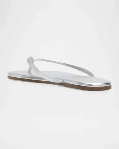 TKEES Lily Metallic Leather Flat Thong Sandals | Thumbnail 3 TKEES Lily Metallic Leather Flat Thong Sandals | Thumbnail 3