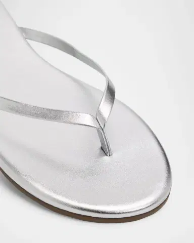 TKEES Lily Metallic Leather Flat Thong Sandals | Thumbnail 4 TKEES Lily Metallic Leather Flat Thong Sandals | Thumbnail 4