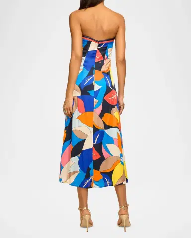 Ramy Brook Isley Strapless Satin Midi Dress | Thumbnail 2 Ramy Brook Isley Strapless Satin Midi Dress | Thumbnail 2