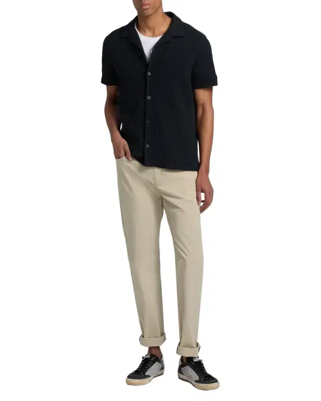 Vince Men 's Macro Waffle Knit Short-Sleeve Shirt