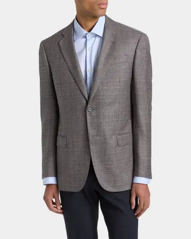 Emporio Armani Woven Wool-Silk-Linen Sport Coat | Thumbnail 3 Emporio Armani Woven Wool-Silk-Linen Sport Coat | Thumbnail 3