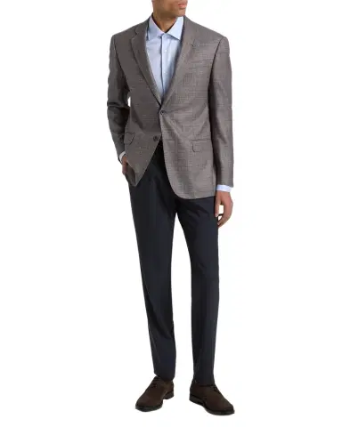 Emporio Armani Woven Wool-Silk-Linen Sport Coat | Thumbnail 1 Emporio Armani Woven Wool-Silk-Linen Sport Coat | Thumbnail 1