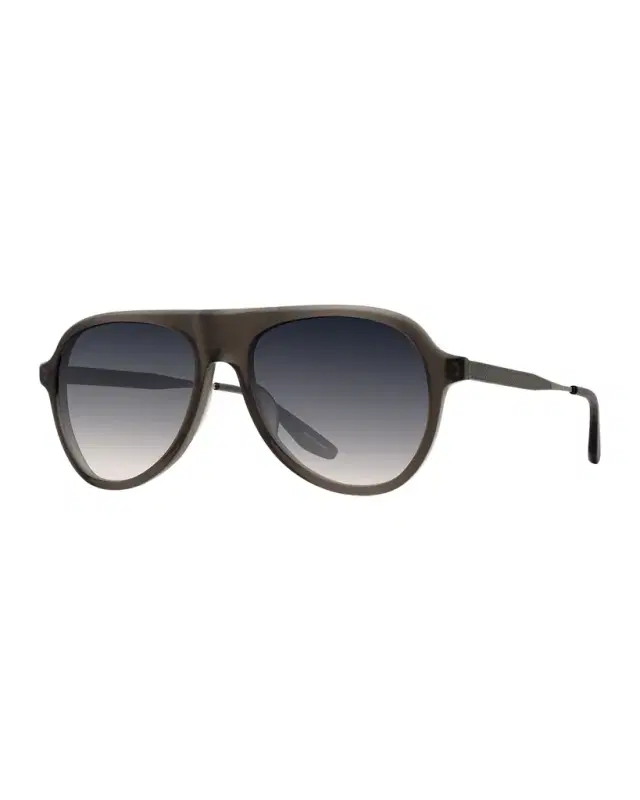 Barton Perreira Men 's Vedretta Acetate Aviator Sunglasses