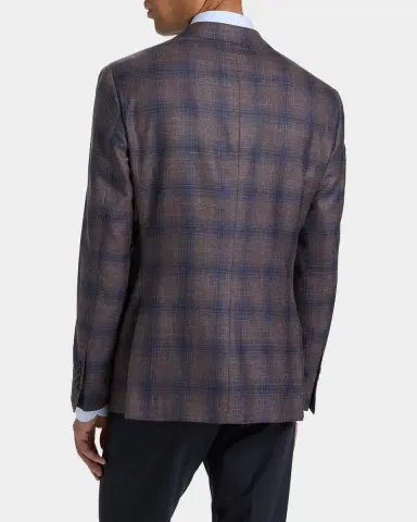 Emporio Armani Plaid Single-Breasted Jacket | Thumbnail 2 Emporio Armani Plaid Single-Breasted Jacket | Thumbnail 2
