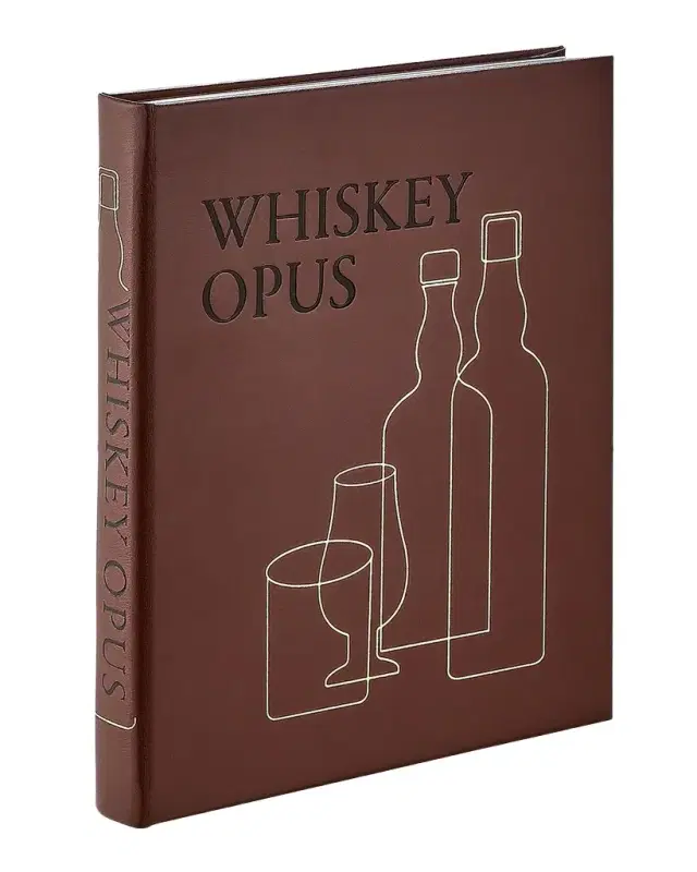 Graphic Image "Whiskey Opus: The Definitive Guide to the World 's Greatest Whiskey Distilleries" Leather-Bound Book