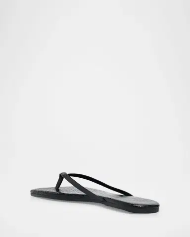 TKEES Lily Leather Square-Toe Thong Sandals | Thumbnail 4