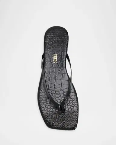 TKEES Lily Leather Square-Toe Thong Sandals | Thumbnail 6