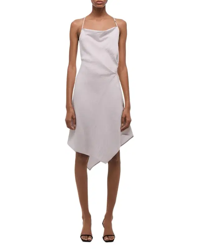 Open-Back Knot Slip Dress