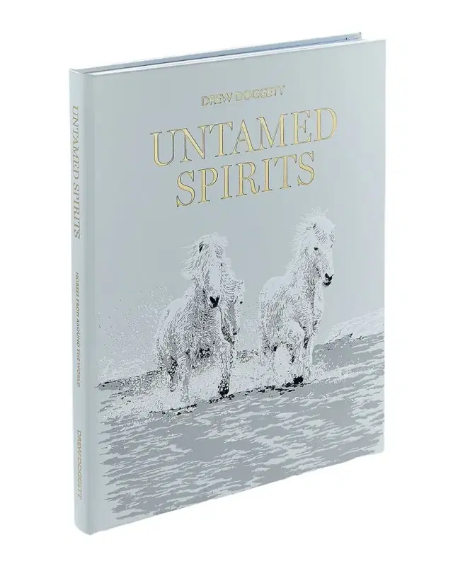 Graphic Image "Untamed Spirits: Horses From Around the World" Leather-Bound Book by Drew Doggett