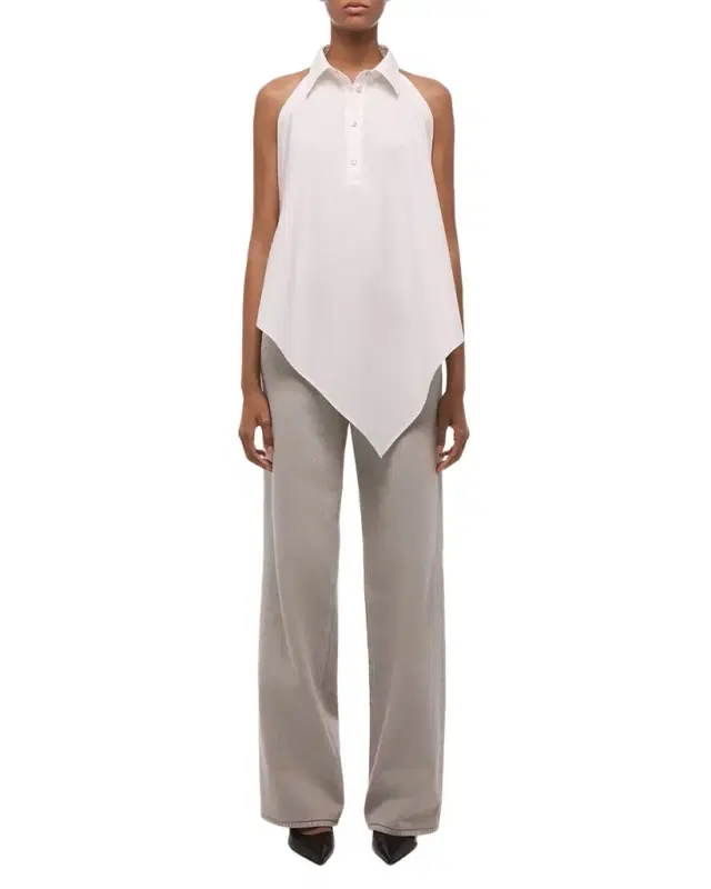 Helmut Lang Collar Scarf Top