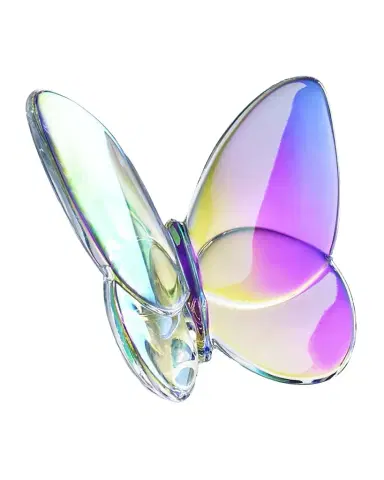 Baccarat 2.5" Lucky Crystal Iridescent Butterfly | Thumbnail 1