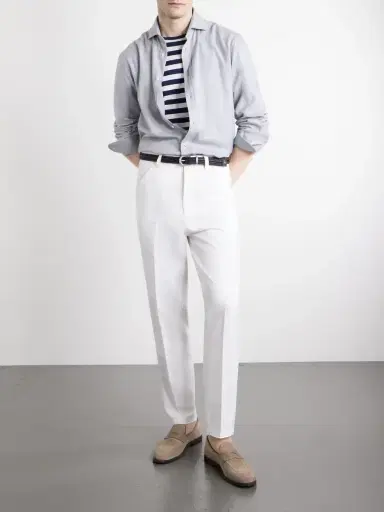 Brunello Cucinelli Herringbone Cotton and Lyocell-Blend Shirt - Men | Thumbnail 2 Brunello Cucinelli Herringbone Cotton and Lyocell-Blend Shirt - Men | Thumbnail 2