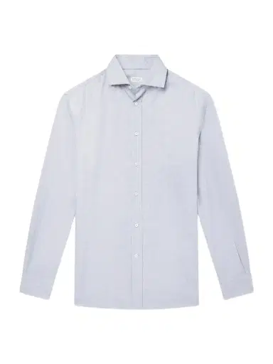 Brunello Cucinelli Herringbone Cotton and Lyocell-Blend Shirt - Men | Thumbnail 1 Brunello Cucinelli Herringbone Cotton and Lyocell-Blend Shirt - Men | Thumbnail 1
