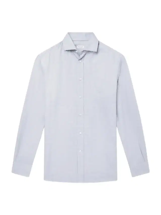 Brunello Cucinelli Herringbone Cotton and Lyocell-Blend Shirt - Men