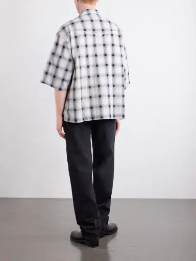 KAPITAL Camp-Collar Checked Cotton Western Shirt - Men | Thumbnail 4