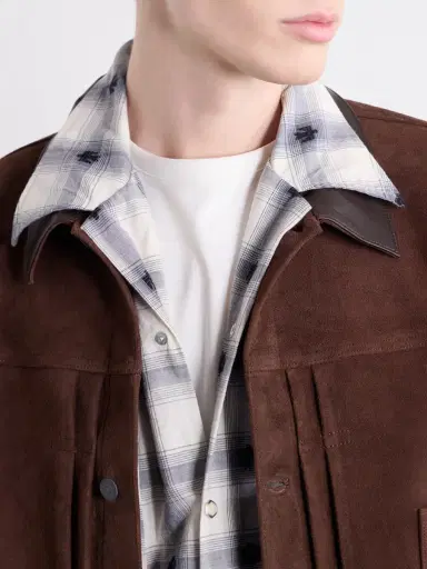 KAPITAL Camp-Collar Checked Cotton Western Shirt - Men | Thumbnail 5