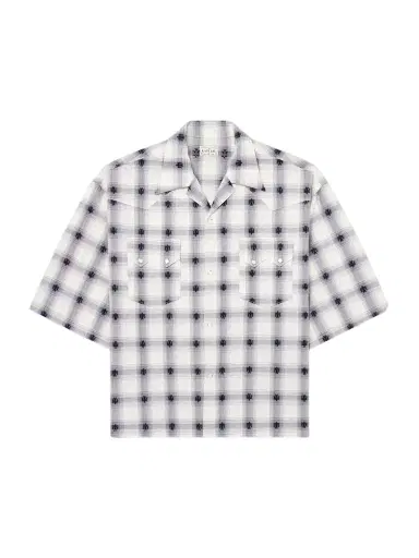 KAPITAL Camp-Collar Checked Cotton Western Shirt - Men | Thumbnail 1