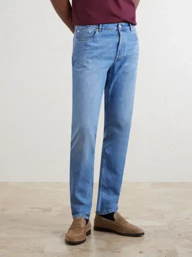 Brunello Cucinelli Traditional Slim-Fit Jeans - Men | Thumbnail 3 Brunello Cucinelli Traditional Slim-Fit Jeans - Men | Thumbnail 3