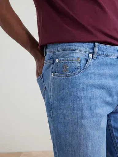 Brunello Cucinelli Traditional Slim-Fit Jeans - Men | Thumbnail 5 Brunello Cucinelli Traditional Slim-Fit Jeans - Men | Thumbnail 5