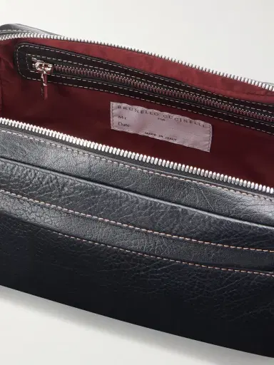 Brunello Cucinelli Leather Wash Bag - Men | Thumbnail 4 Brunello Cucinelli Leather Wash Bag - Men | Thumbnail 4