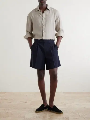 Sunspel Linen Shirt - Men | Thumbnail 2