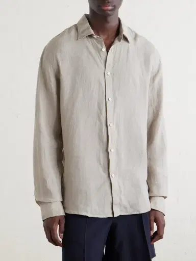 Sunspel Linen Shirt - Men | Thumbnail 3