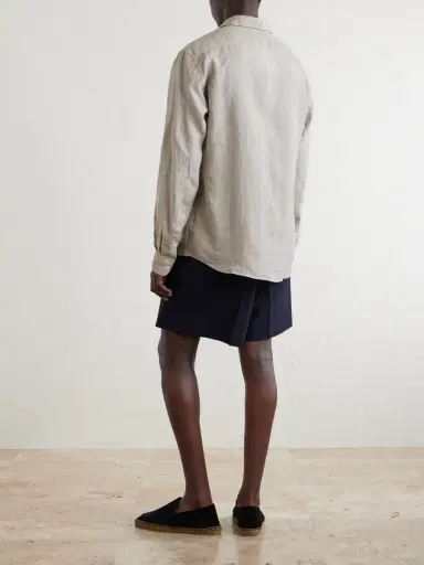 Sunspel Linen Shirt - Men | Thumbnail 4