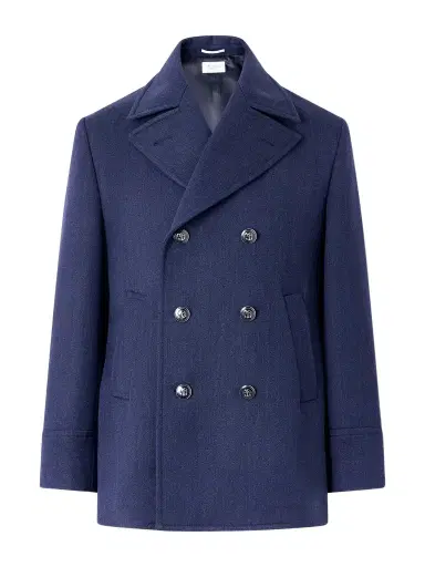 Brunello Cucinelli Double-Breasted Wool and Silk-Blend Coat - Men | Thumbnail 1
