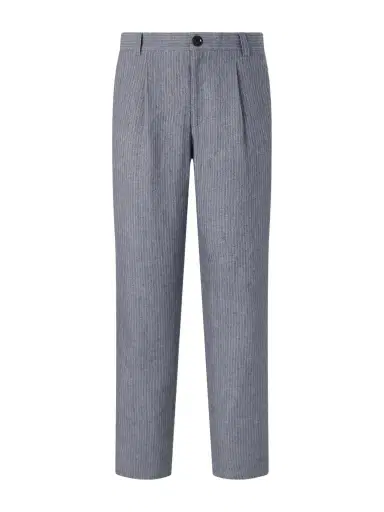 Oliver Spencer Morton Straight-Leg Pleated Striped Linen Suit Trousers - Men | Thumbnail 1 Oliver Spencer Morton Straight-Leg Pleated Striped Linen Suit Trousers - Men | Thumbnail 1