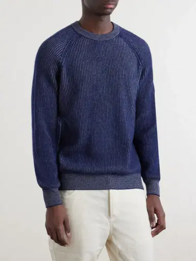 Brunello Cucinelli Ribbed Cashmere Sweater - Men | Thumbnail 3