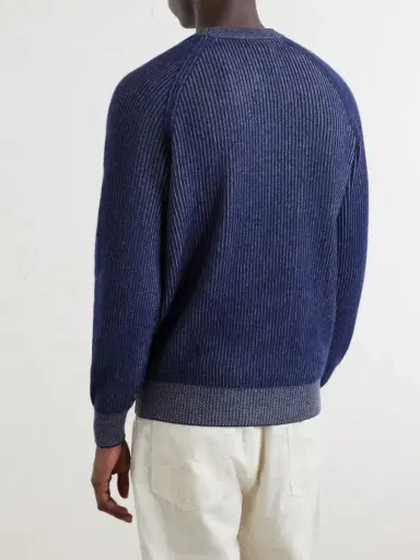 Brunello Cucinelli Ribbed Cashmere Sweater - Men | Thumbnail 4
