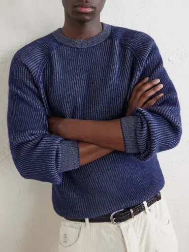 Brunello Cucinelli Ribbed Cashmere Sweater - Men | Thumbnail 5