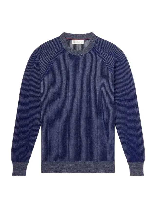 Brunello Cucinelli Ribbed Cashmere Sweater - Men