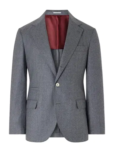 Brunello Cucinelli Virgin Wool Suit Jacket - Men | Thumbnail 1 Brunello Cucinelli Virgin Wool Suit Jacket - Men | Thumbnail 1