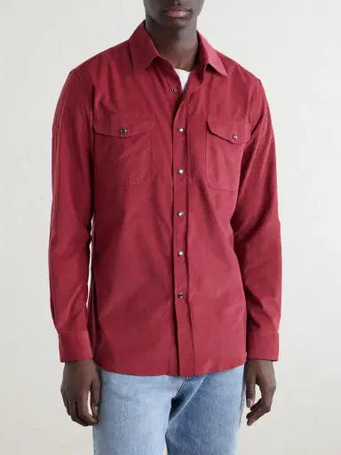Caruso Cotton-Corduroy Shirt - Men | Thumbnail 3