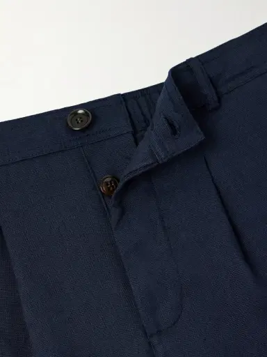 Oliver Spencer Oxford Straight-Leg Striped Linen Drawstring Trousers - Men | Thumbnail 6 Oliver Spencer Oxford Straight-Leg Striped Linen Drawstring Trousers - Men | Thumbnail 6