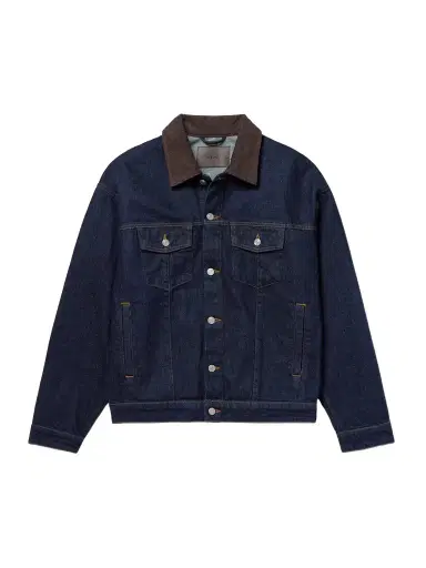 NN07 Roy 1882 Corduroy-Trimmed Organic Denim Jacket - Men | Thumbnail 1 NN07 Roy 1882 Corduroy-Trimmed Organic Denim Jacket - Men | Thumbnail 1