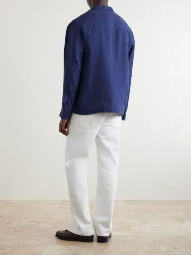 Sunspel Linen Overshirt - Men | Thumbnail 4 Sunspel Linen Overshirt - Men | Thumbnail 4