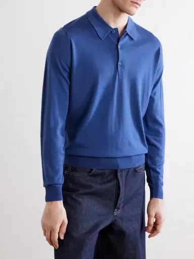John Smedley Caverhill Knitted Merino Wool Polo Shirt - Men | Thumbnail 3 John Smedley Caverhill Knitted Merino Wool Polo Shirt - Men | Thumbnail 3