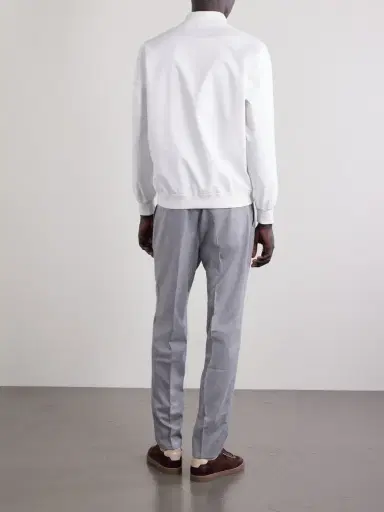 Brunello Cucinelli Logo-Appliquéd Shell Jacket - Men | Thumbnail 4 Brunello Cucinelli Logo-Appliquéd Shell Jacket - Men | Thumbnail 4
