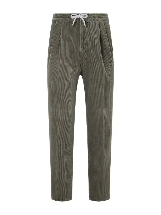 Brunello Cucinelli Straight-Leg Cotton-Corduroy Drawstring Trousers - Men