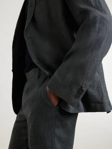 Sunspel Linen Suit Jacket - Men | Thumbnail 5 Sunspel Linen Suit Jacket - Men | Thumbnail 5