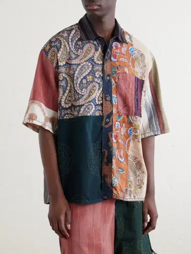 Kardo Yuto Patchwork Cotton Shirt - Men | Thumbnail 3 Kardo Yuto Patchwork Cotton Shirt - Men | Thumbnail 3