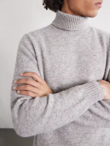 Brunello Cucinelli Alpaca-Blend Rollneck Sweater - Men | Thumbnail 5