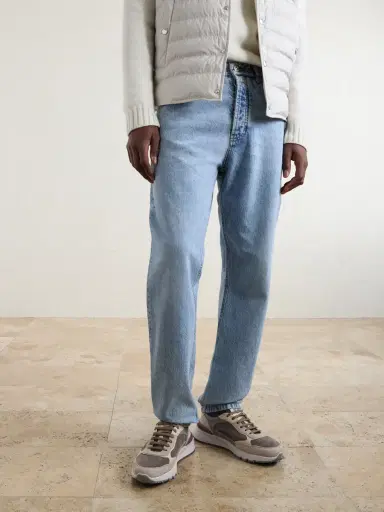 Brunello Cucinelli Leather and Suede Sneakers - Men | Thumbnail 2 Brunello Cucinelli Leather and Suede Sneakers - Men | Thumbnail 2