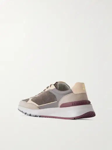 Brunello Cucinelli Leather and Suede Sneakers - Men | Thumbnail 4 Brunello Cucinelli Leather and Suede Sneakers - Men | Thumbnail 4