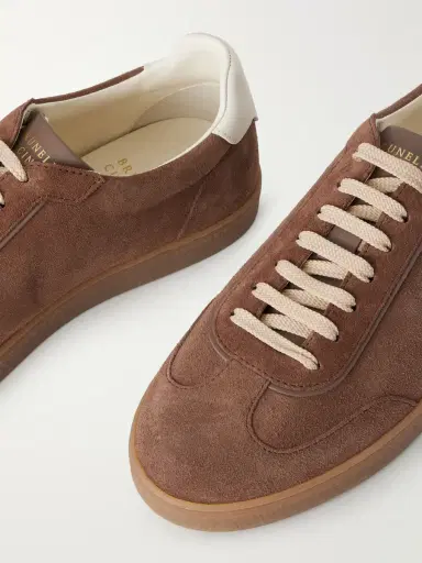 Brunello Cucinelli Coda di Rondine Suede Sneakers - Men | Thumbnail 5