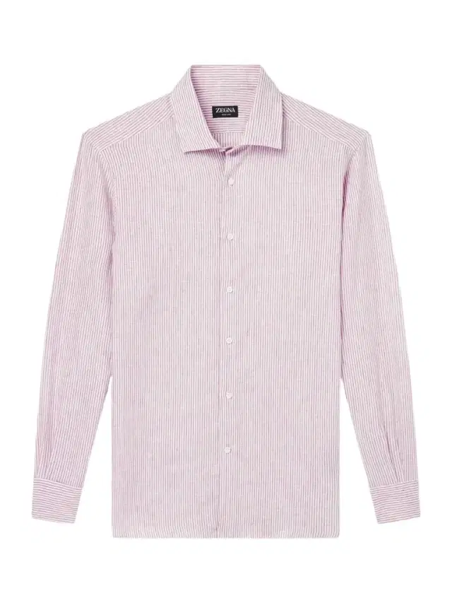 Zegna Striped Linen Shirt - Men