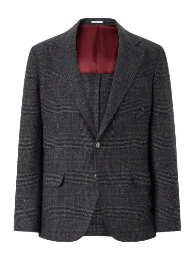Brunello Cucinelli Checked Silk, Wool and Cashmere-Blend Suit Jacket - Men | Thumbnail 1 Brunello Cucinelli Checked Silk, Wool and Cashmere-Blend Suit Jacket - Men | Thumbnail 1